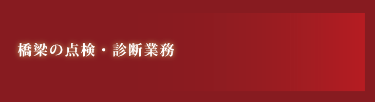 橋梁の点検・診断業務