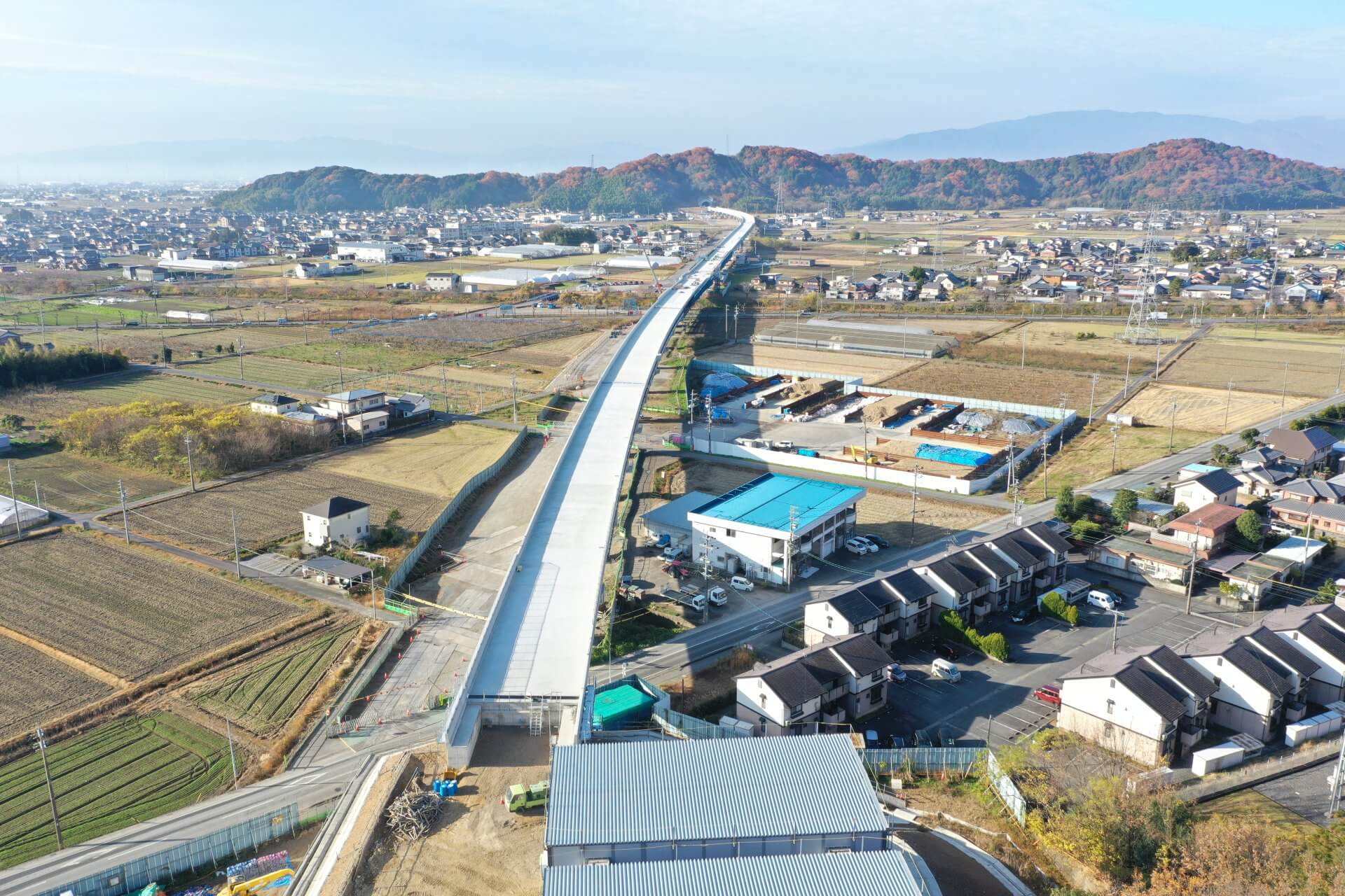 東海環状自動車道　御望高架橋（ＰＣ上部工）工事